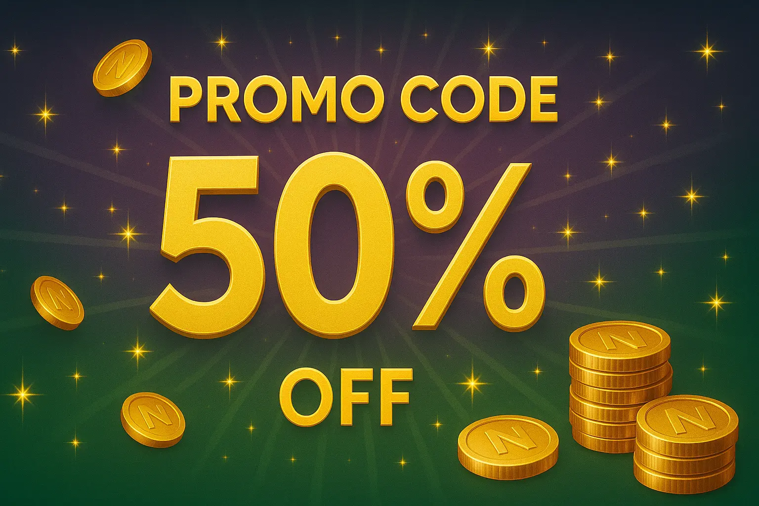 🏷️ Promo code 50%