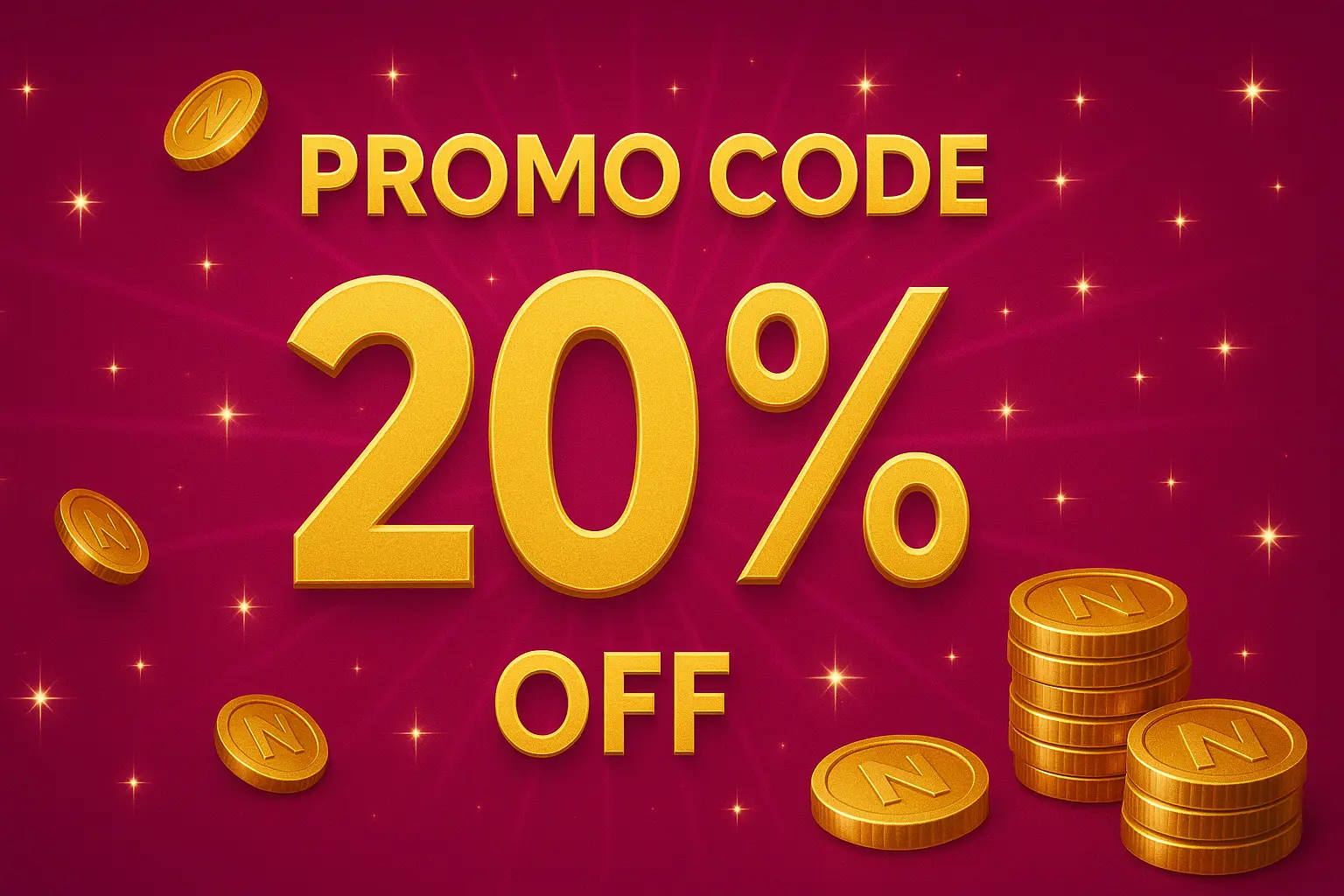 🏷️ Promo code 20%